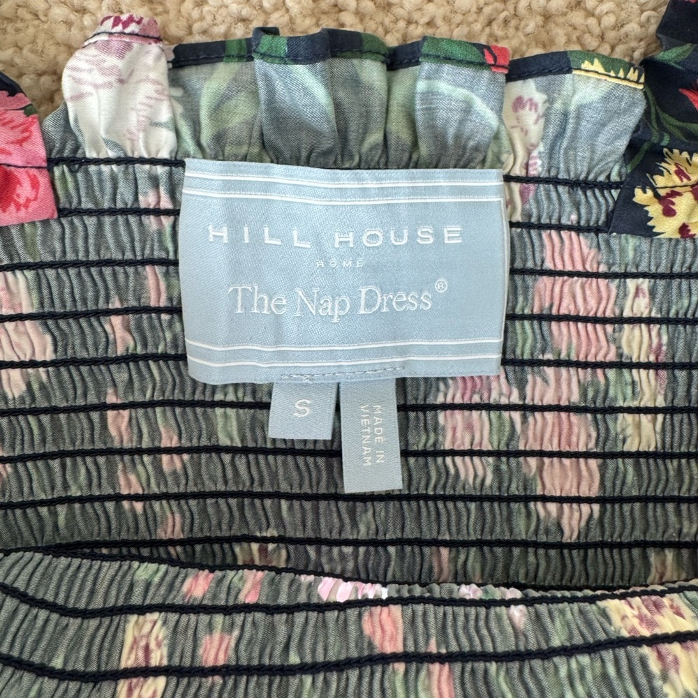 Hill House The Ellie Nap Dress in Navy Multi Peony Bouquet, size Small - Picture 11 of 13